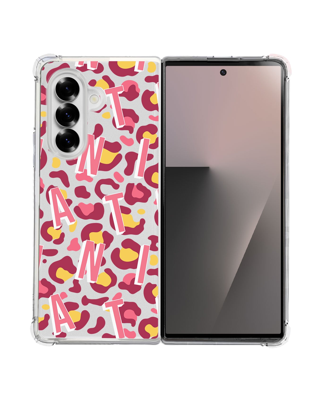 Android Flip / Fold Rearguard Hybrid - CUSTOM MONOGRAM 3.0 Leopard Monogram 3.0