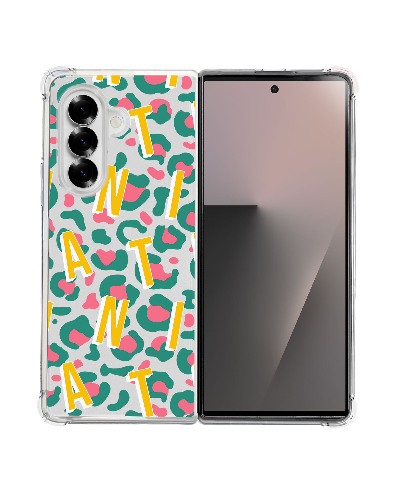 Android Flip / Fold Rearguard Hybrid - CUSTOM MONOGRAM 3.0 Leopard Monogram 4.0