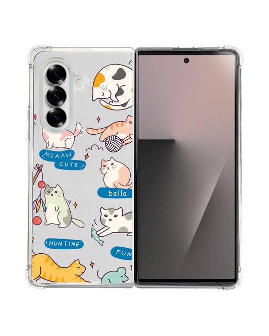 Android Flip / Fold Rearguard Hybrid - Playful Cat 2.0