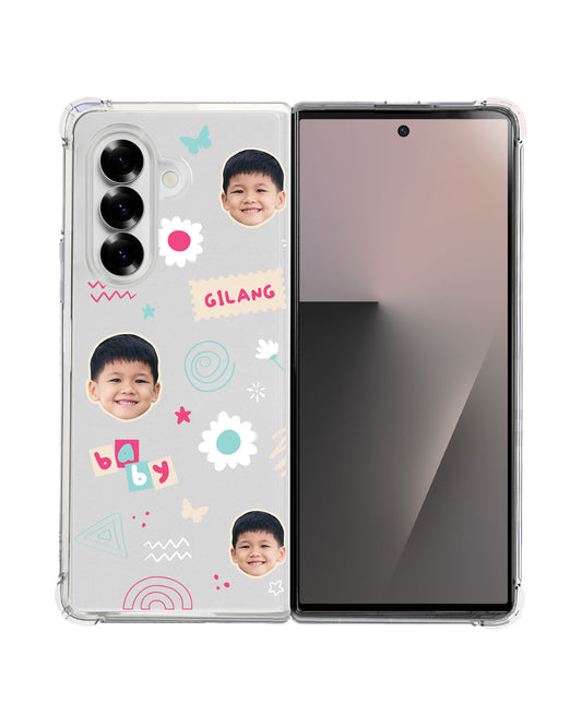 Android Flip / Fold Rearguard Hybrid - Face Grid Abstract