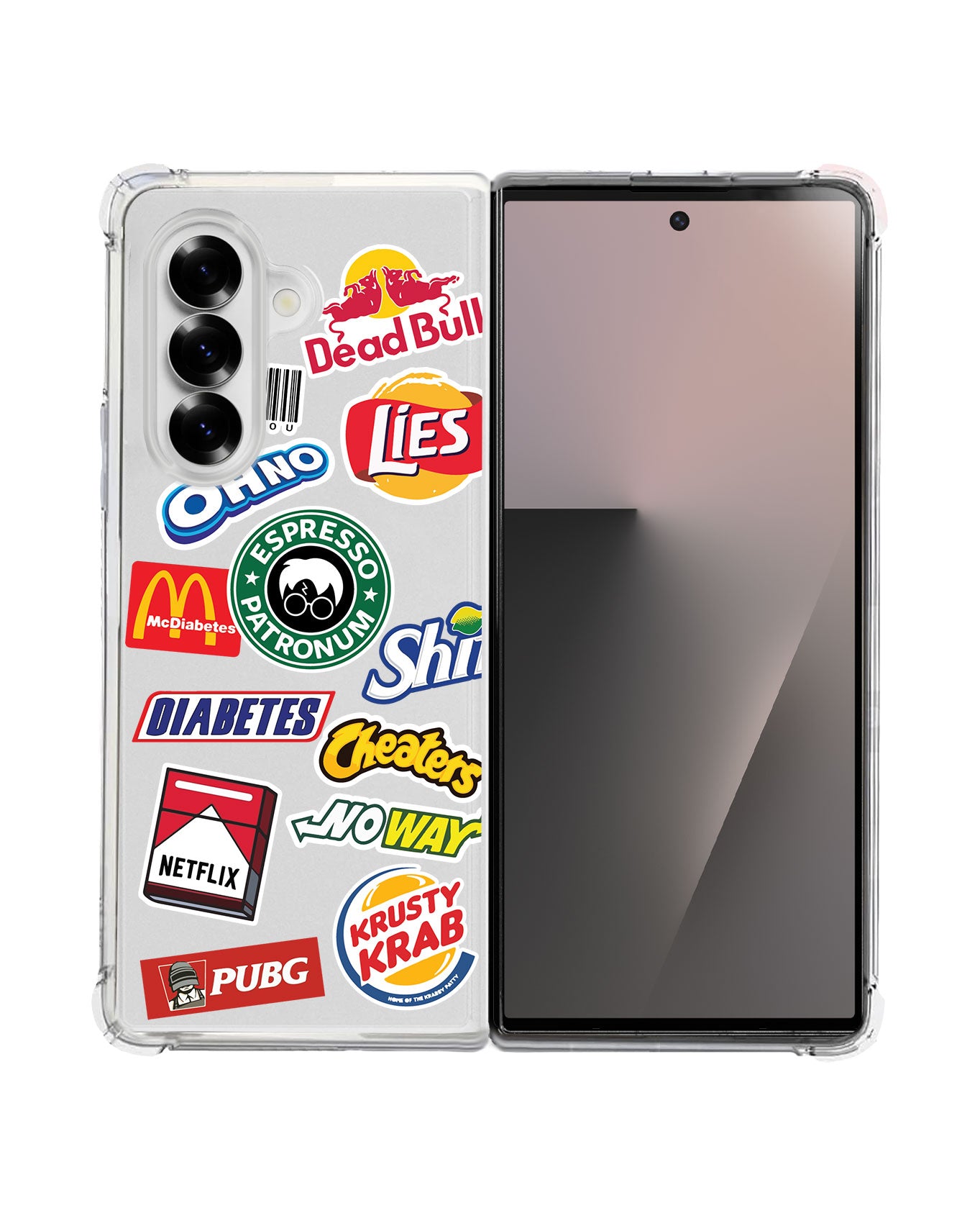 Android Flip / Fold Rearguard Hybrid - Food Parody