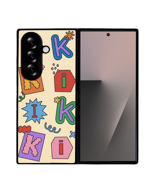 Android Flip / Fold Leather Grip - Adorable Monogram