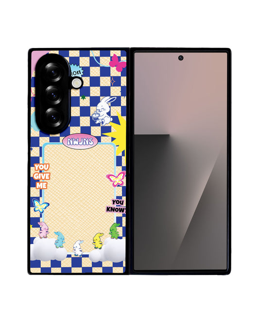 Android Flip / Fold Leather Grip - New Jeans Photocard Frame