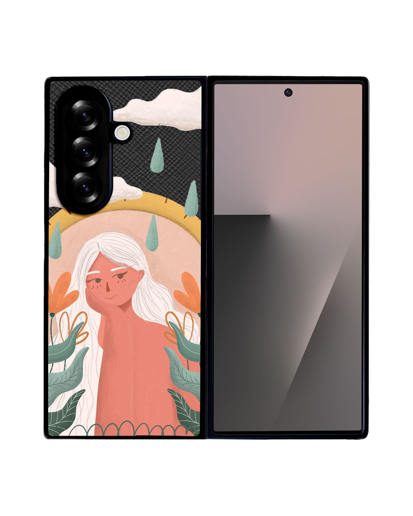 Android Flip / Fold Leather Grip - Adara