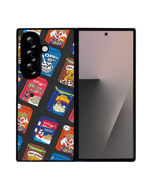 Android Flip / Fold Leather Grip - Cereal Boxes 2.0