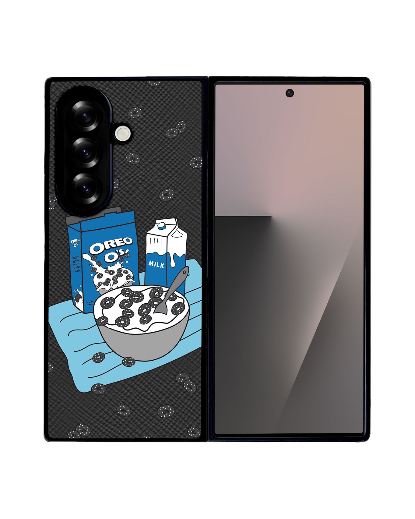 Android Flip / Fold Leather Grip - Cereal O's 1.0