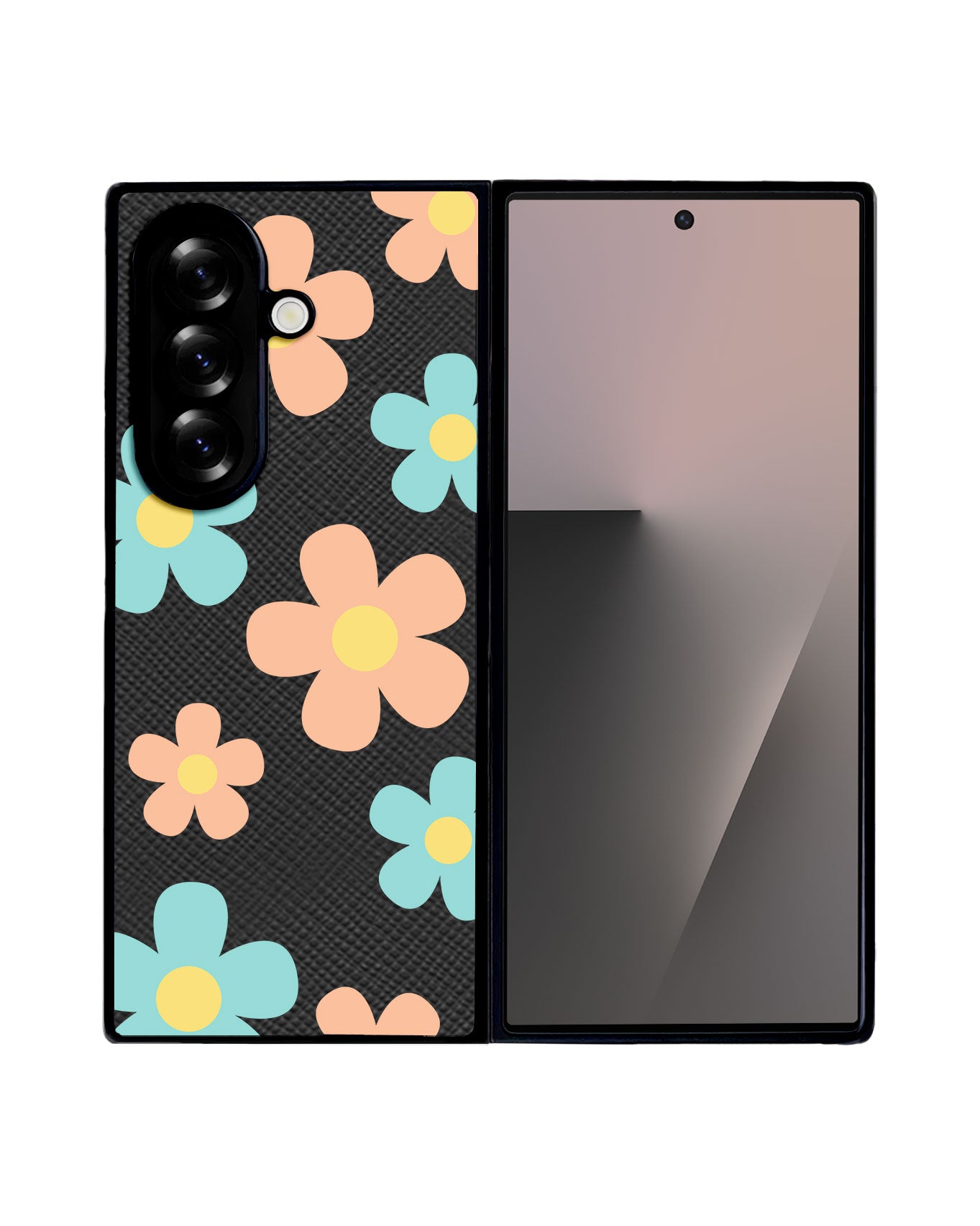 Android Flip / Fold Leather Grip - Daisy Daze