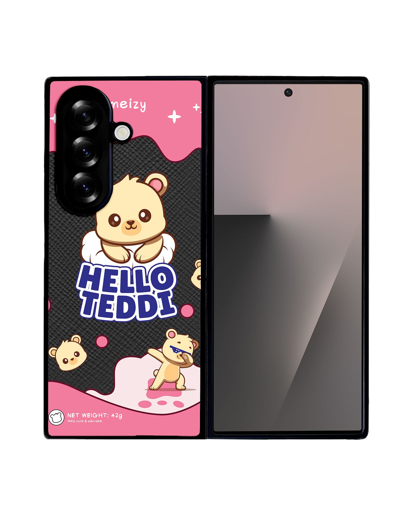 Android Flip / Fold Leather Grip - Hello Teddy 2.0