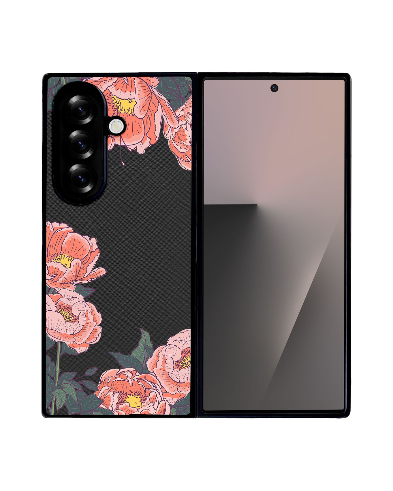 Android Flip / Fold Leather Grip - Carnation 2.0