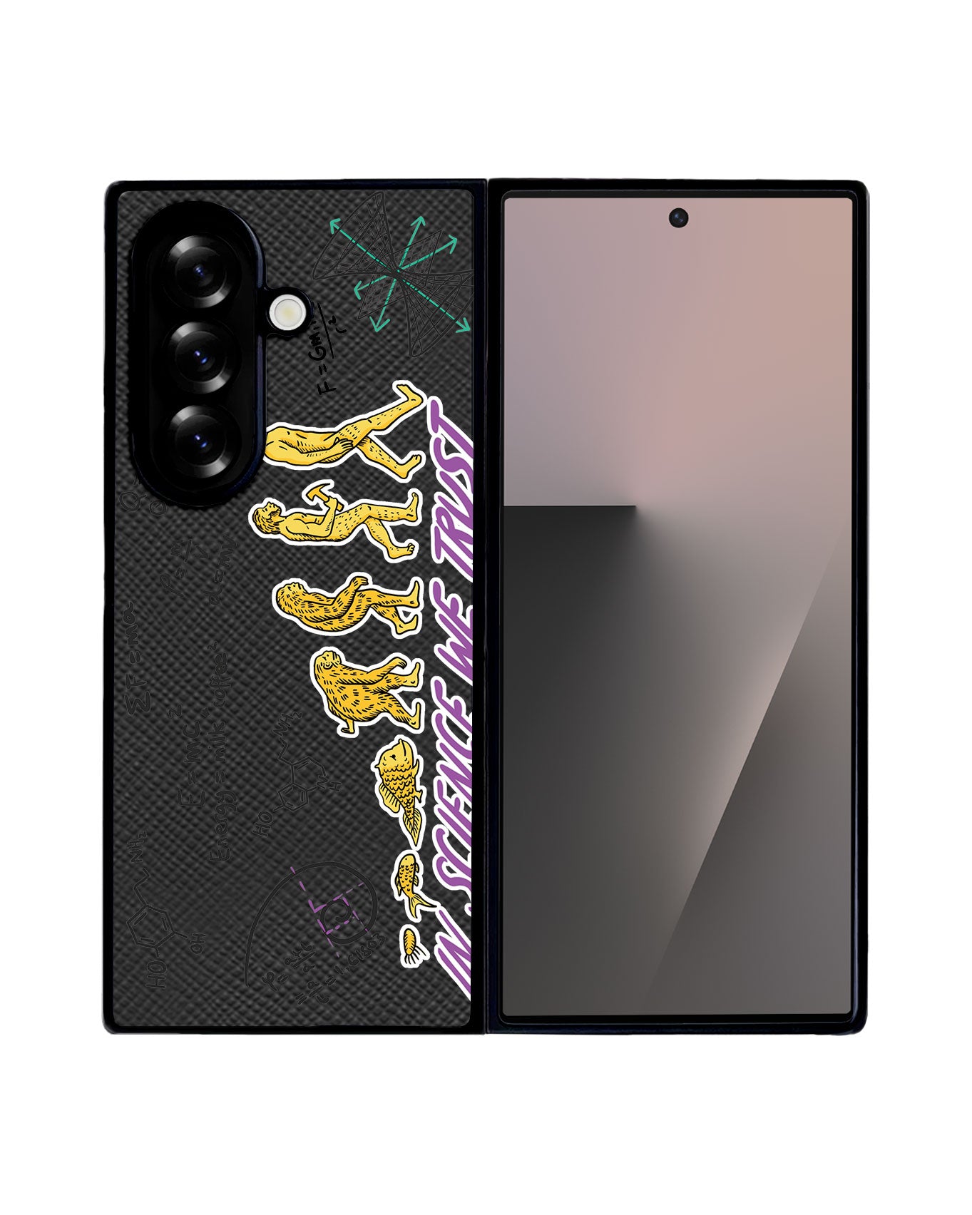 Android Flip / Fold Leather Grip - Science 1.0