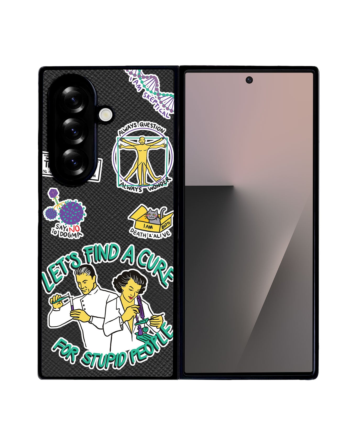 Android Flip / Fold Leather Grip - Science 2.0