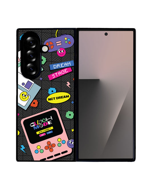 Android Flip / Fold Leather Grip - NCT Glitch Mode