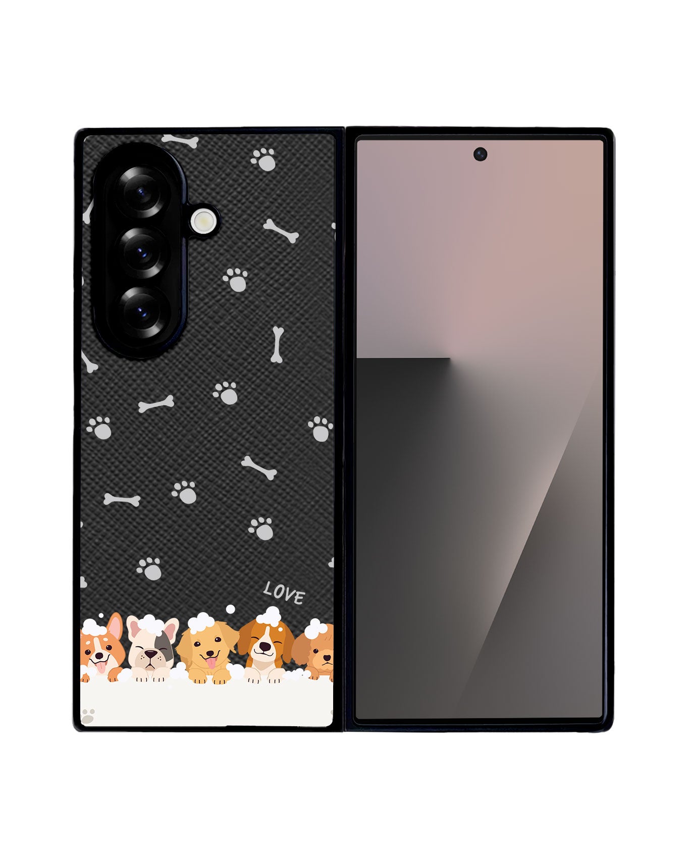 Android Flip / Fold Leather Grip - Ruff Family 2.0