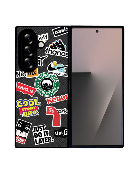 Android Flip / Fold Leather Grip - Brand Parody 1.0