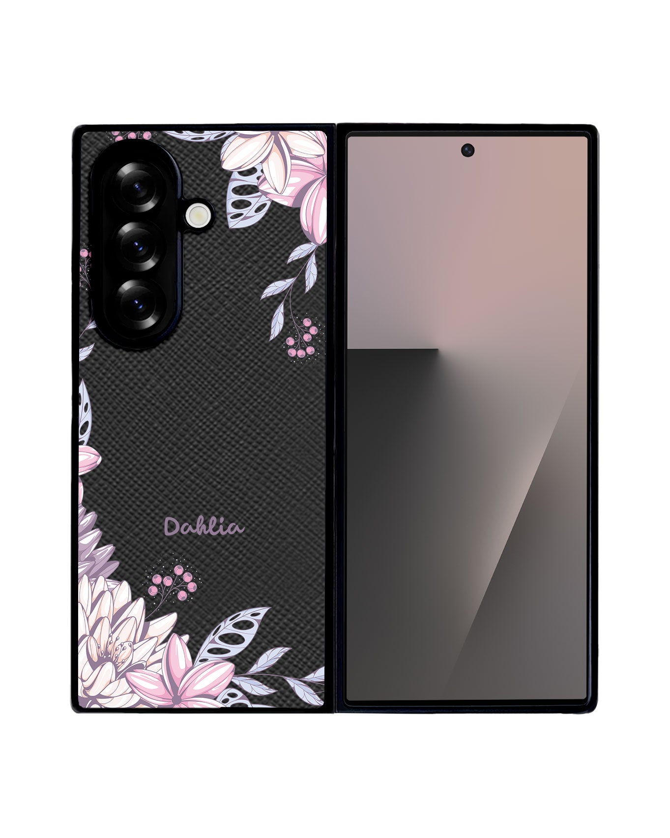 Android Flip / Fold Leather Grip - Dahlia