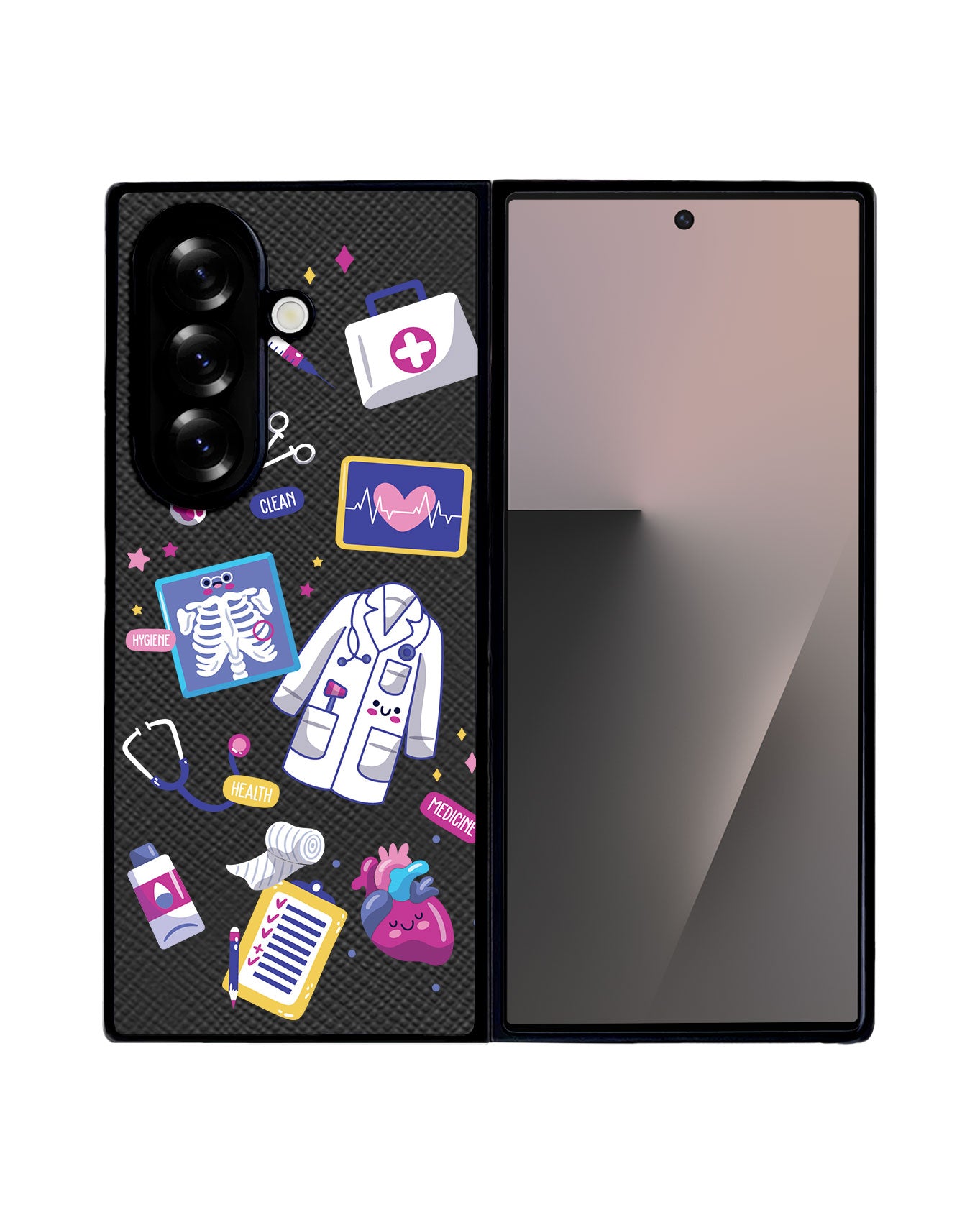Android Flip / Fold Leather Grip - Doctor
