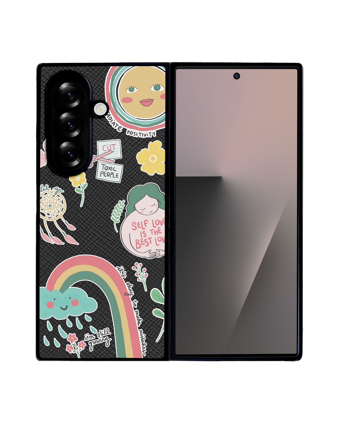 Android Flip / Fold Leather Grip - Self Love