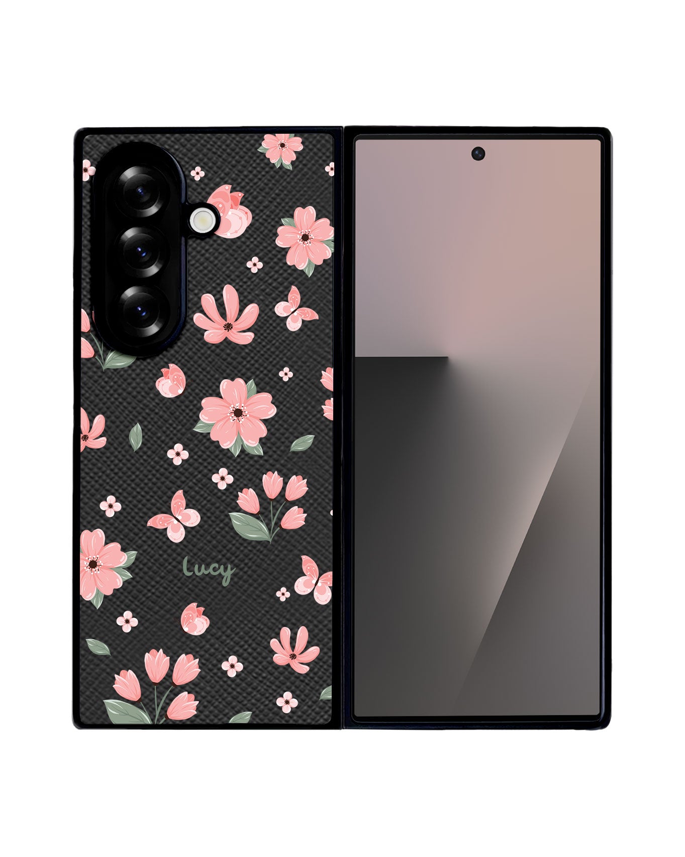 Android Flip / Fold Leather Grip - Pink Delight