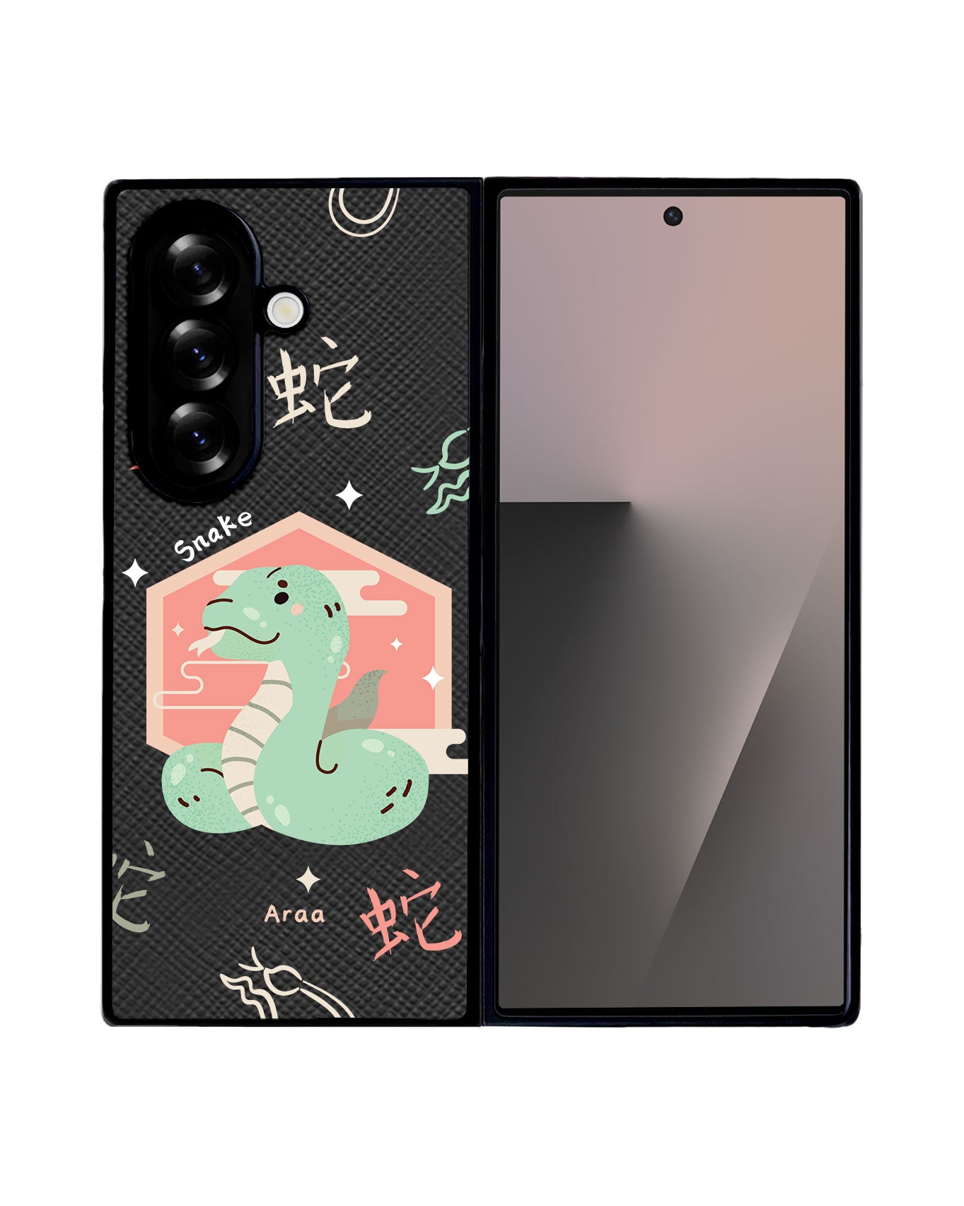 Android Flip / Fold Leather Grip - Snake (Chinese Zodiac / Shio)