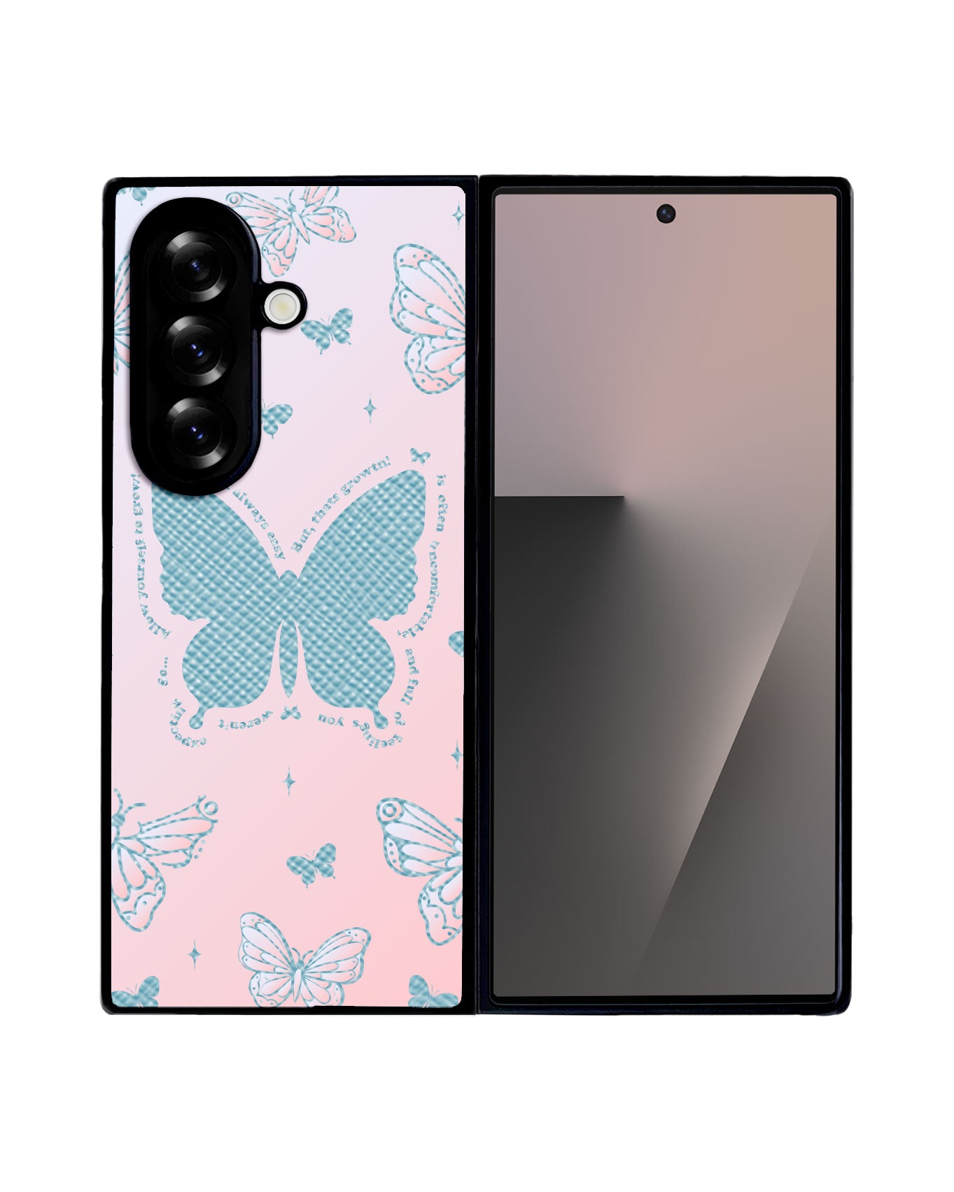 Android Flip / Fold Leather Grip - Butterfly Effect 2.0