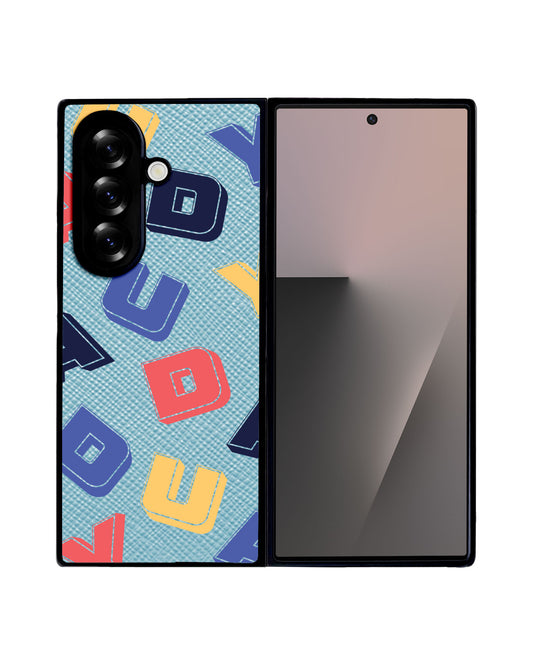 Android Flip / Fold Leather Grip - Cool Monogram