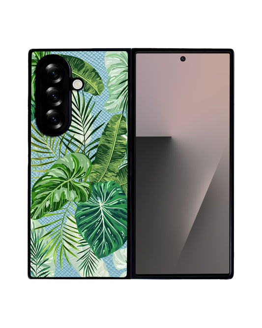 Android Flip / Fold Leather Grip - Rainforest