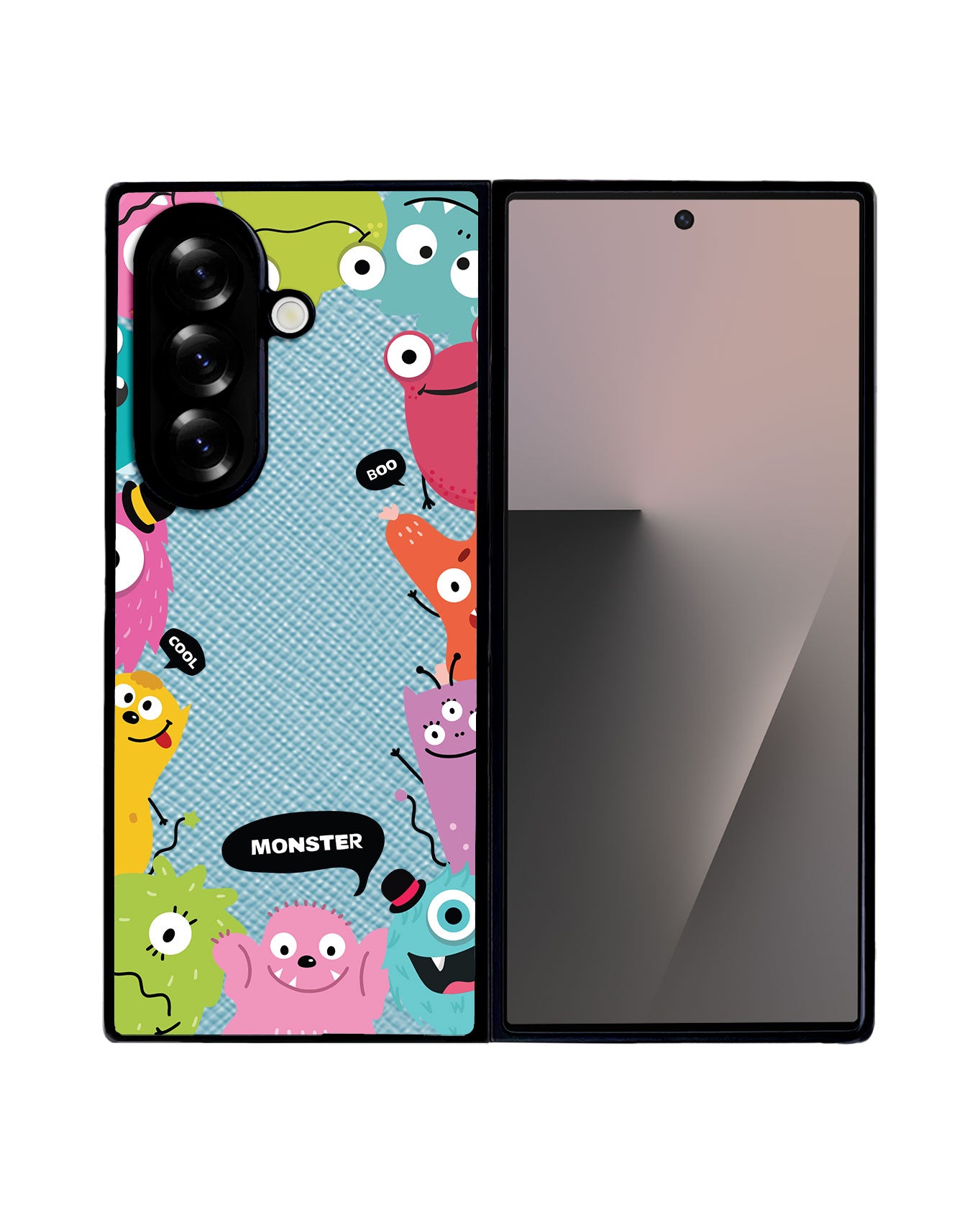 Android Flip / Fold Leather Grip - Little Monster