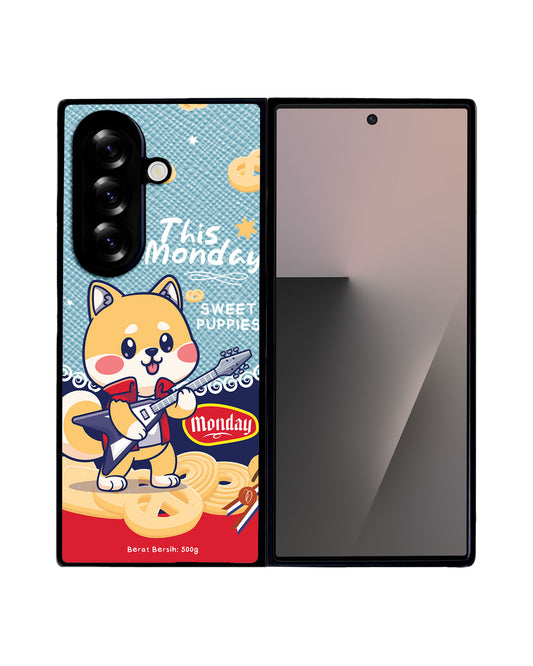 Android Flip / Fold Leather Grip - Monday