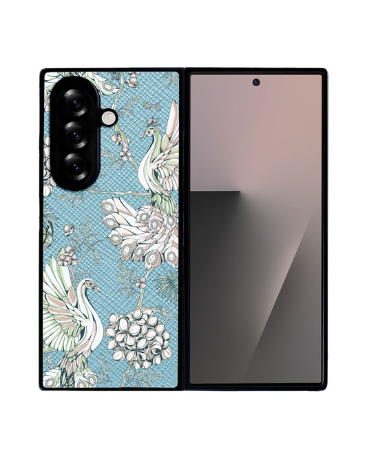 Android Flip / Fold Leather Grip - Peacock 4.0