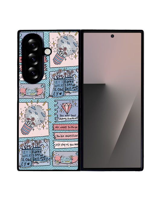 Android Flip / Fold Leather Grip - Shine