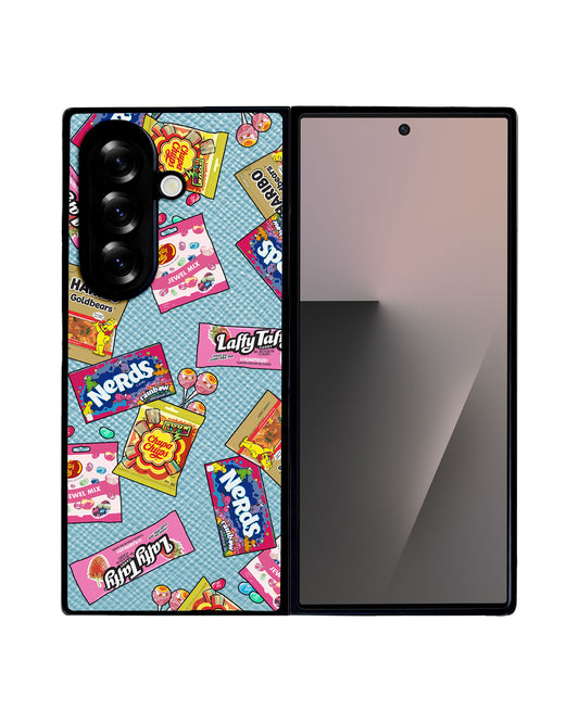 Android Flip / Fold Leather Grip - Sweets and Gummies