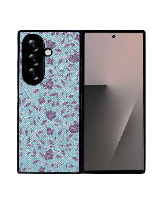 Android Flip / Fold Leather Grip - Sketchy Flower 4.0
