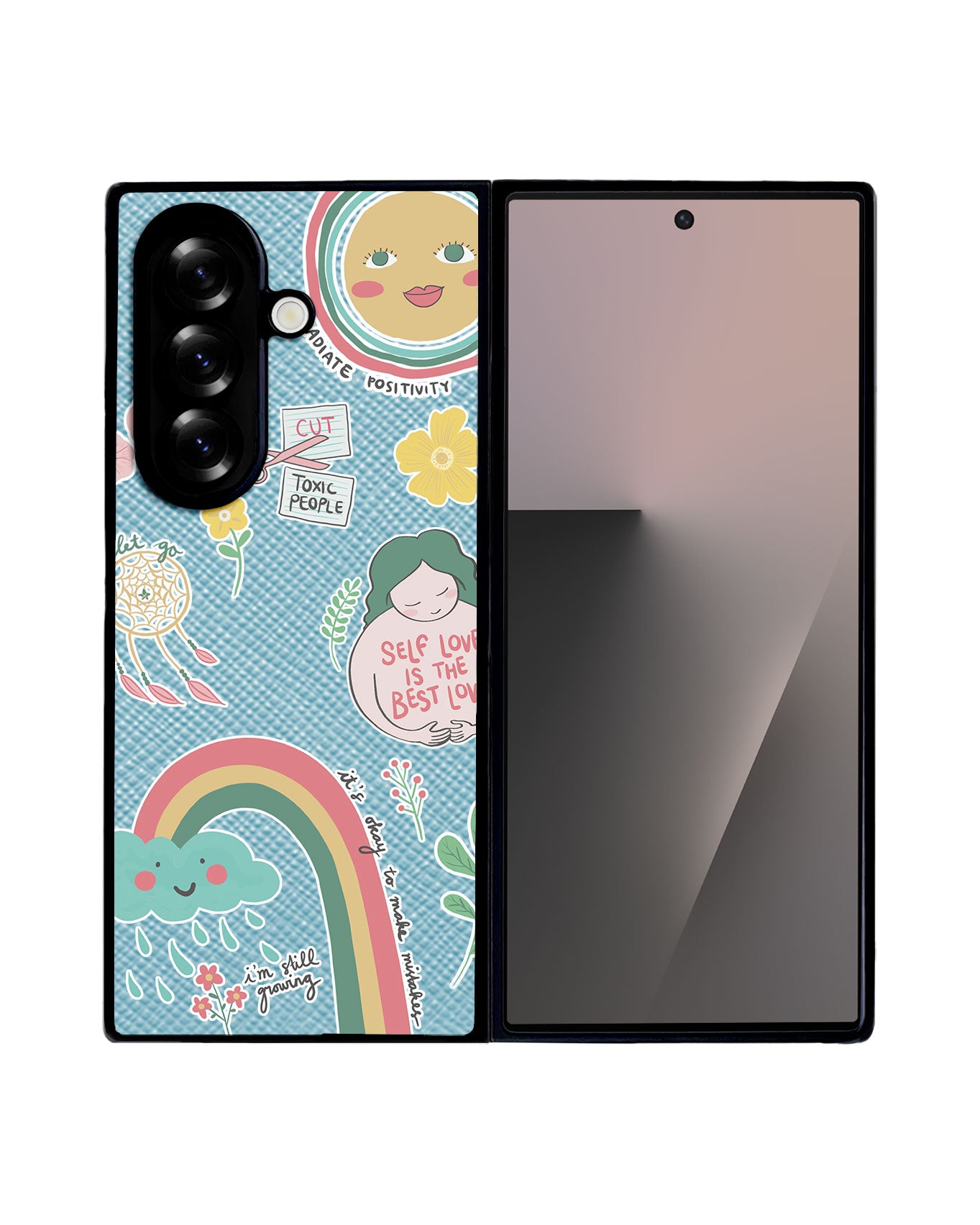 Android Flip / Fold Leather Grip - Self Love