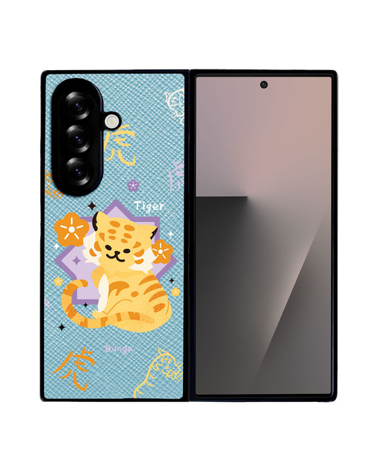 Android Flip / Fold Leather Grip - Tiger (Chinese Zodiac / Shio)