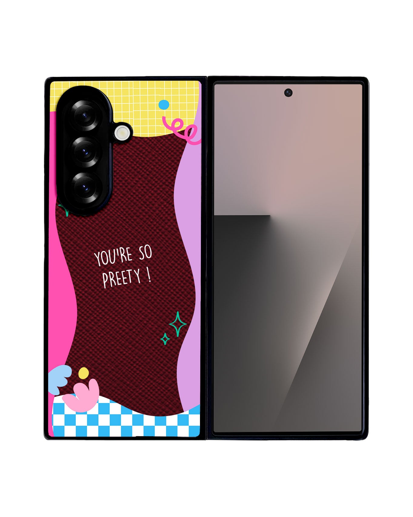 Android Flip / Fold Leather Grip - Aesthetic Mirror 1.0