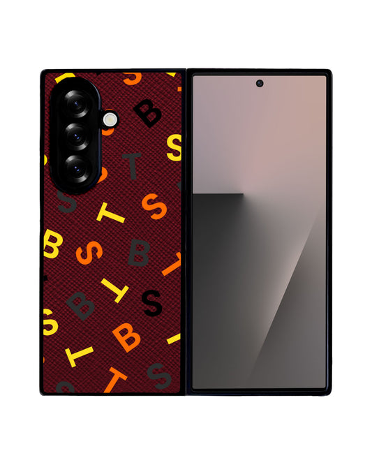 Android Flip / Fold Leather Grip - BTS Monogram