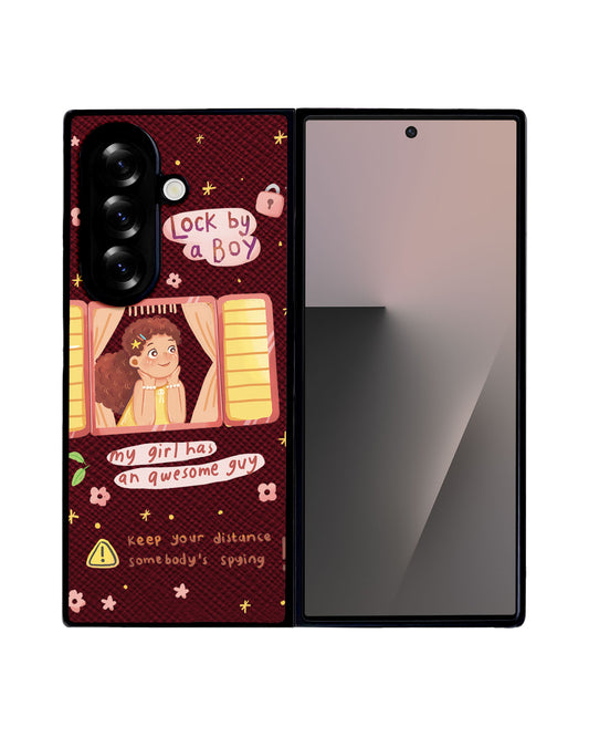 Android Flip / Fold Leather Grip - Crush Girl (Couple Case)