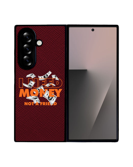 Android Flip / Fold Leather Grip - Money Better than Friend