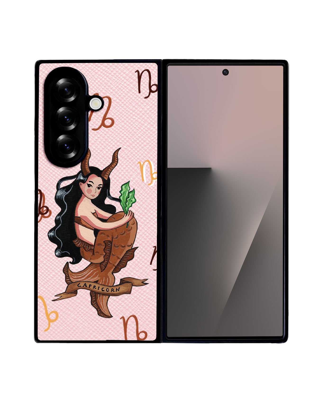 Android Flip / Fold Leather Grip - Capricorn