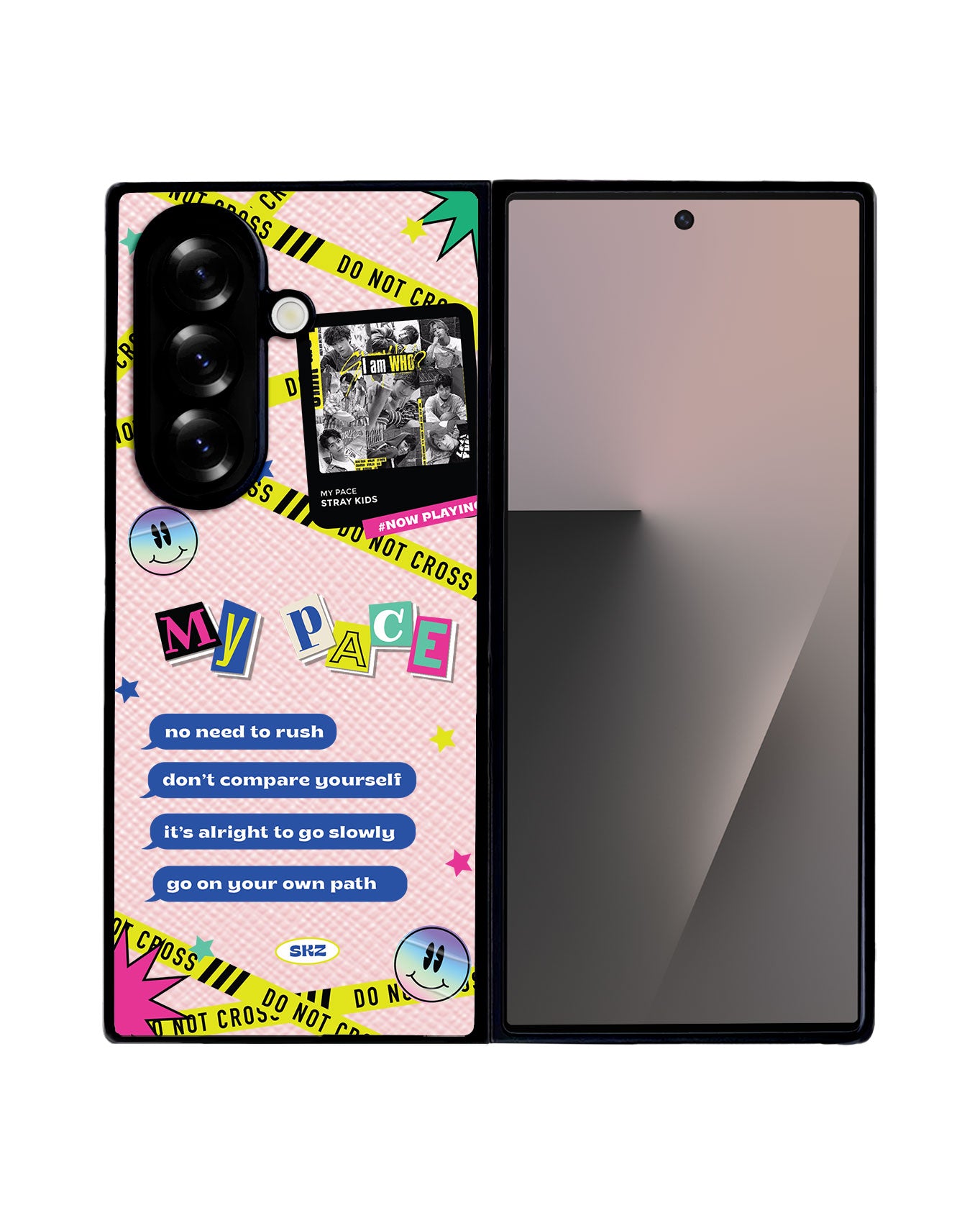 Android Flip / Fold Leather Grip - Stray Kidz My Pace