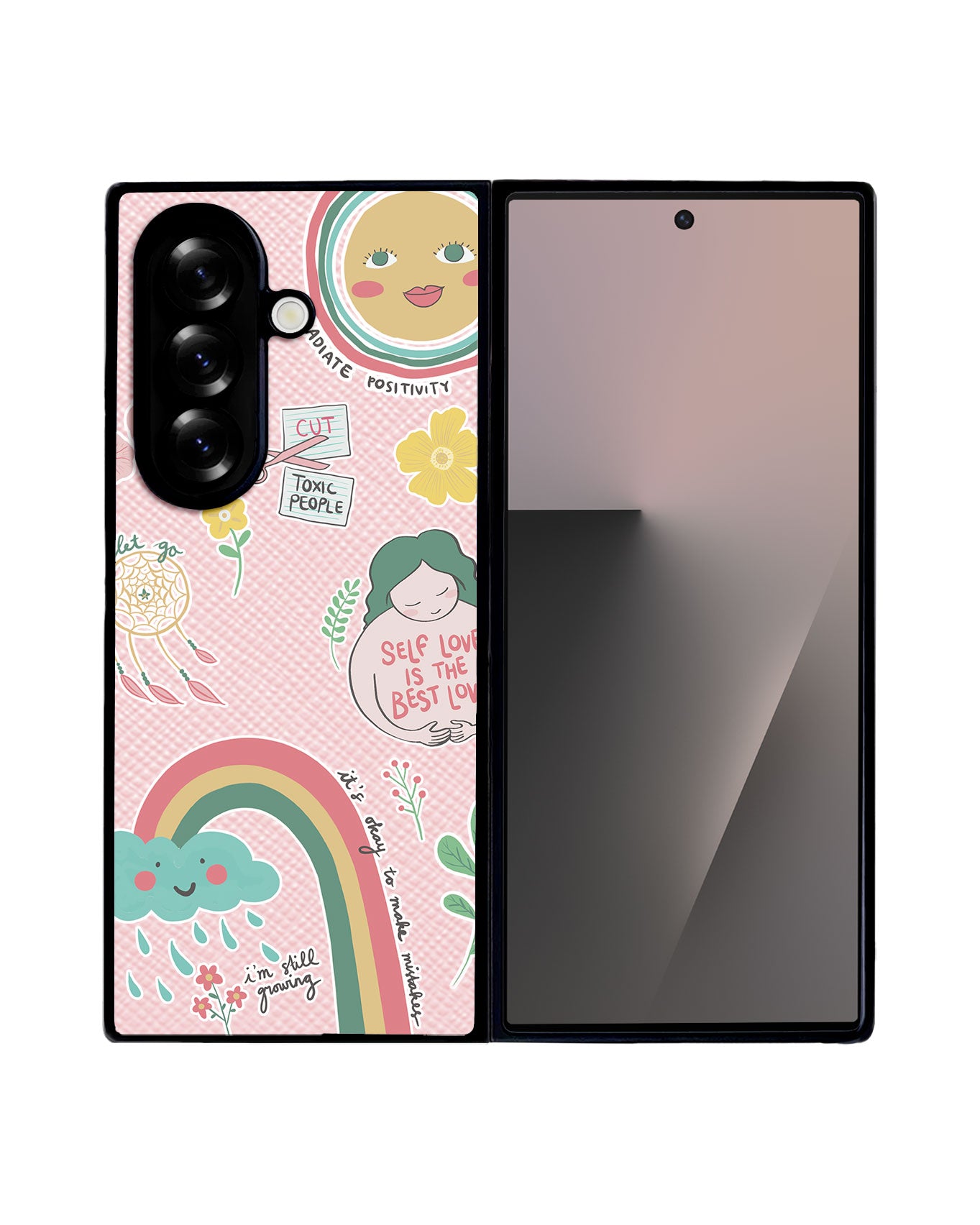 Android Flip / Fold Leather Grip - Self Love