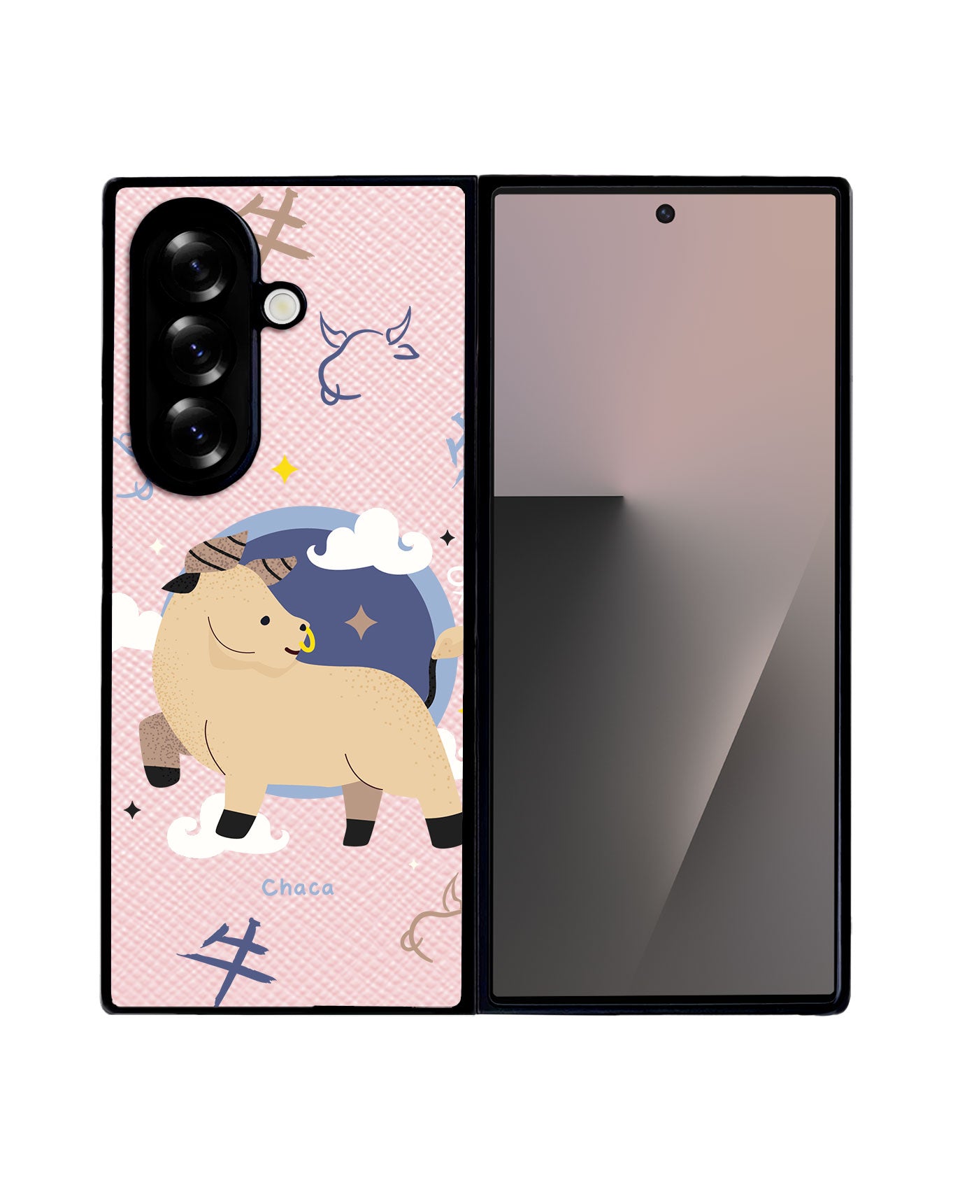 Android Flip / Fold Leather Grip - Ox (Chinese Zodiac / Shio)