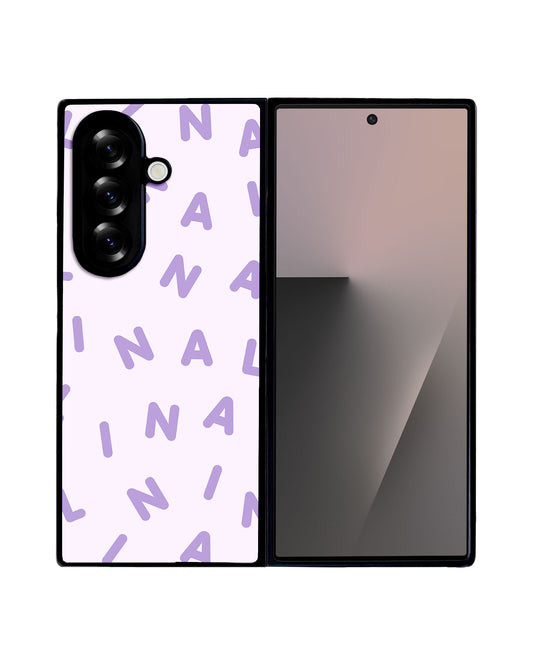 Android Flip / Fold Avant-Gloss Grip - CUSTOM MONOGRAM 2.0 Lilac