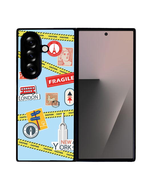 Android Flip / Fold Avant-Gloss Grip - Travel Sticker