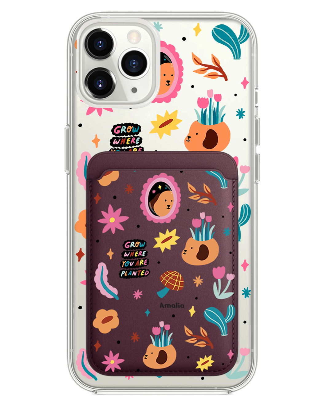iPhone Magnetic Wallet Case - Grow and Bloom