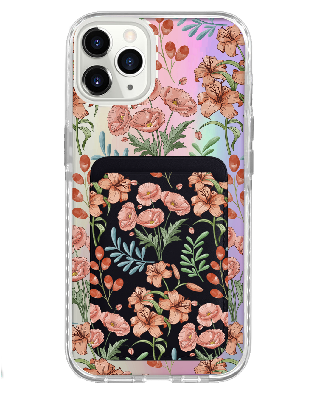 iPhone Magnetic Wallet Holo Case - Nora