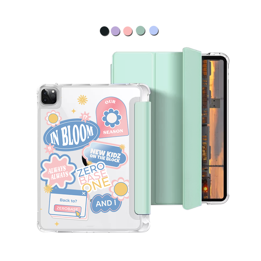 iPad Macaron Flip Cover - Zerobaseone Song Sticker Pack
