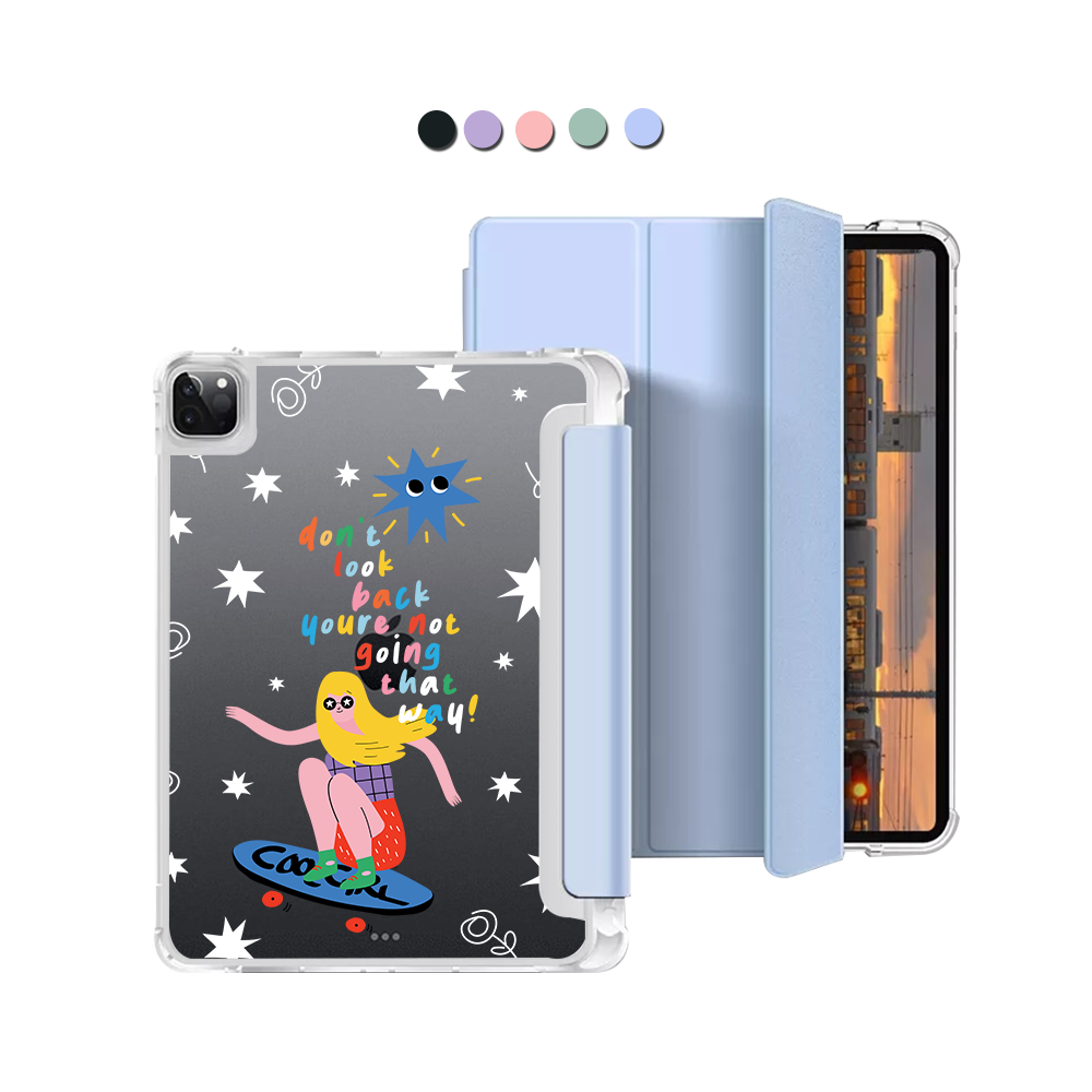 iPad Macaron Flip Cover - Keep Moving