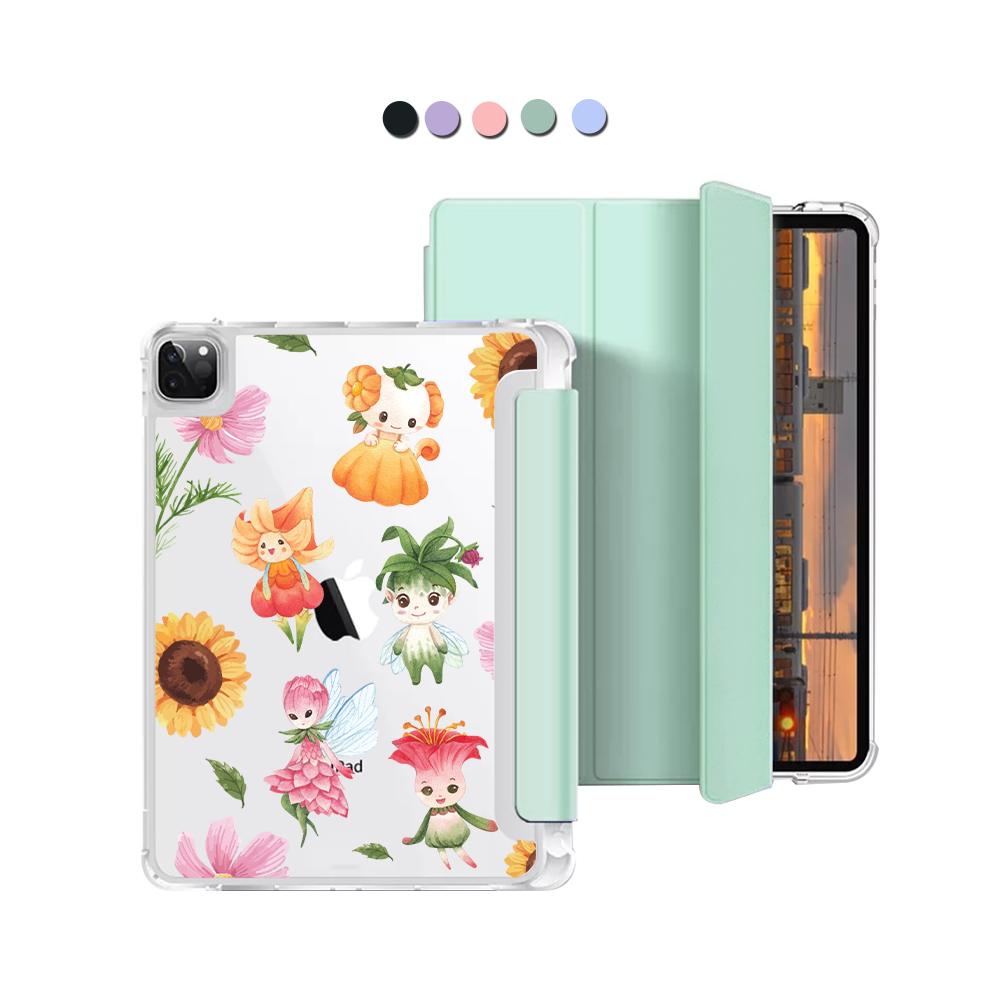 iPad Macaron Flip Cover - Magical Garden