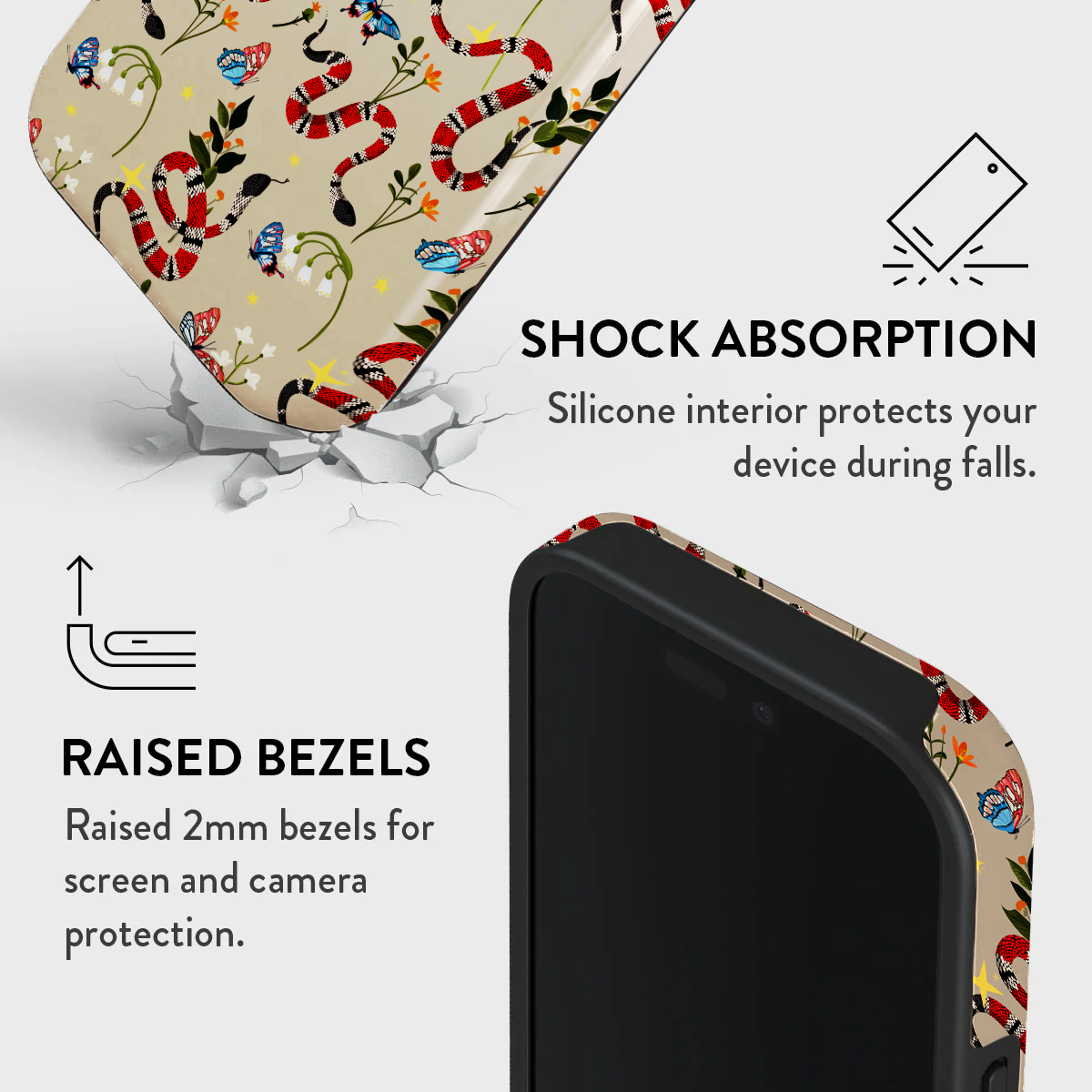 iPhone Rearguard Defender - Toile du Juoy Papillon